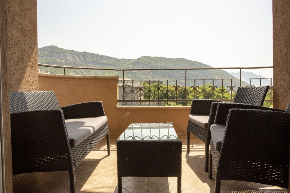 Enjoy mornings and nights talk with friends on our terrace