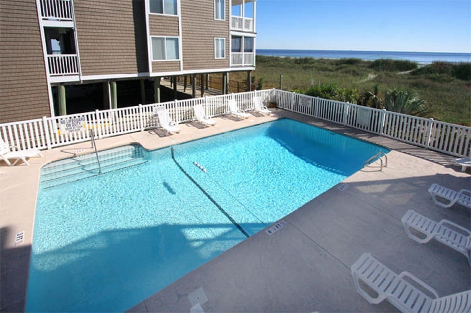 Take a cool dip in the sparkling oceanfront pool.