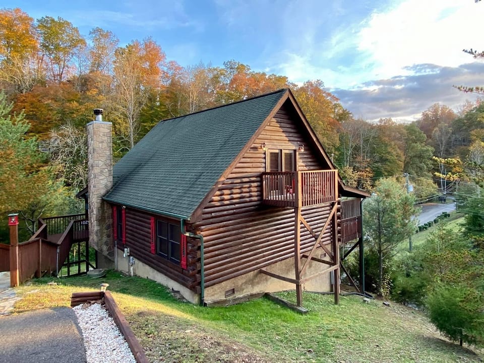 Does not show new larger back porch.  