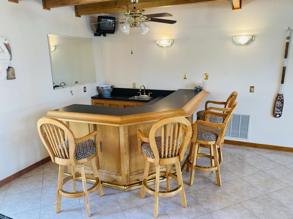 Bar near living room