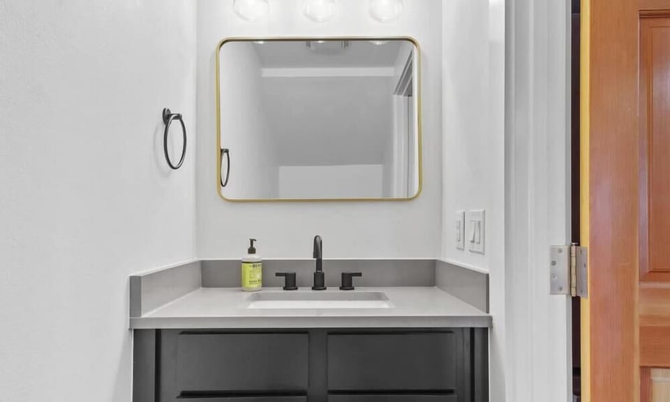 Half bath on the main floor.