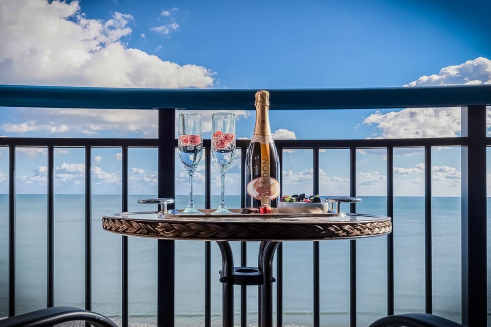 Picture yourself on this private balcony while enjoying your favorite beverage.