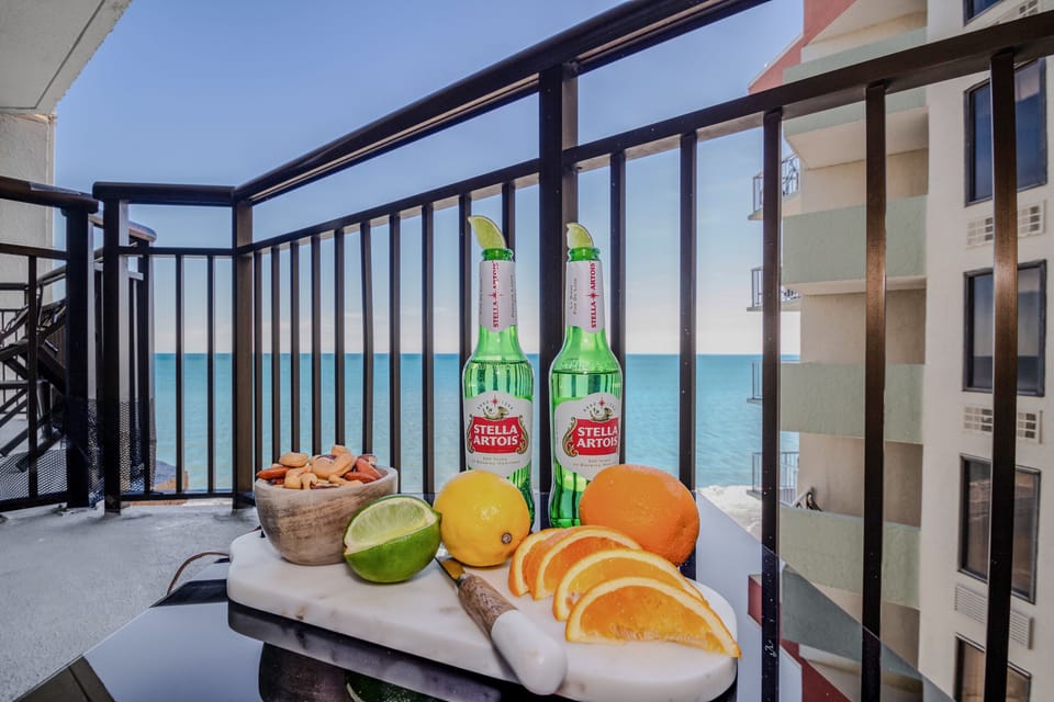 Picture yourself on this private balcony while enjoying your favorite beverage.