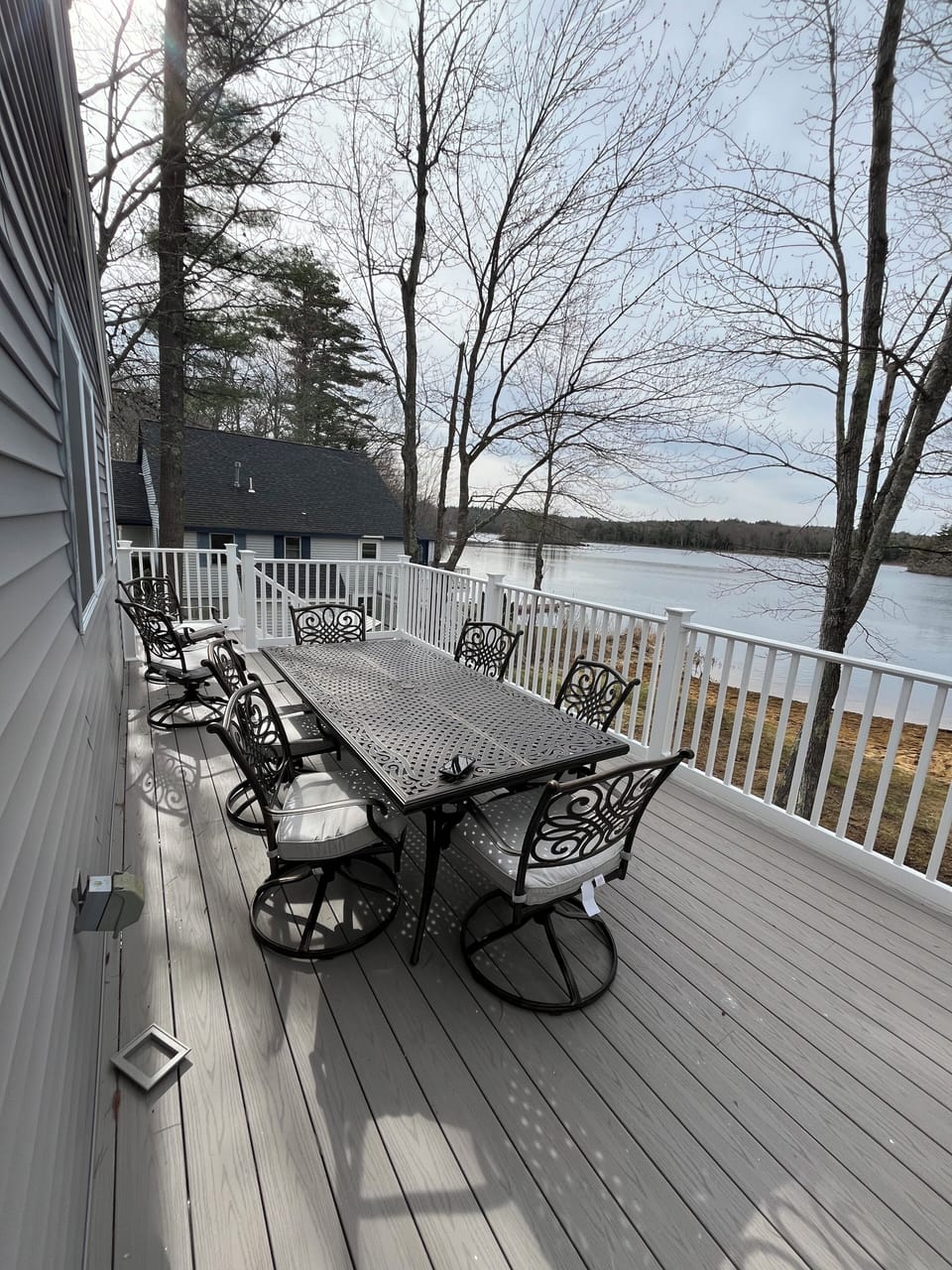 Deck overlooking the lake