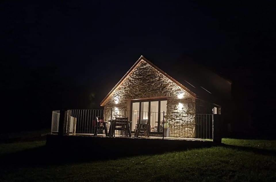 Derwen Fach at night