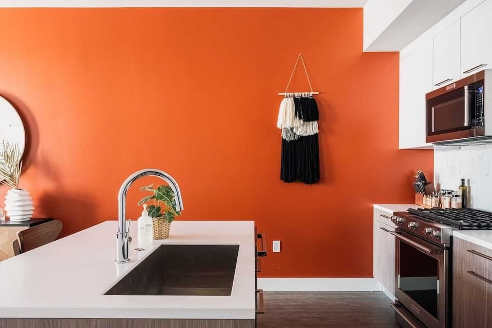 Kitchen with island