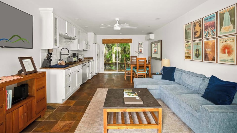 Sugar Mill Cottages #2 - Living Great Room - Parrish Kauai