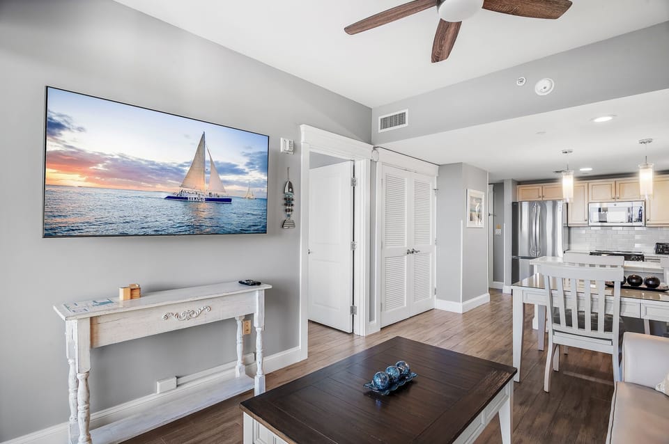 Large UHD TV's in the unit