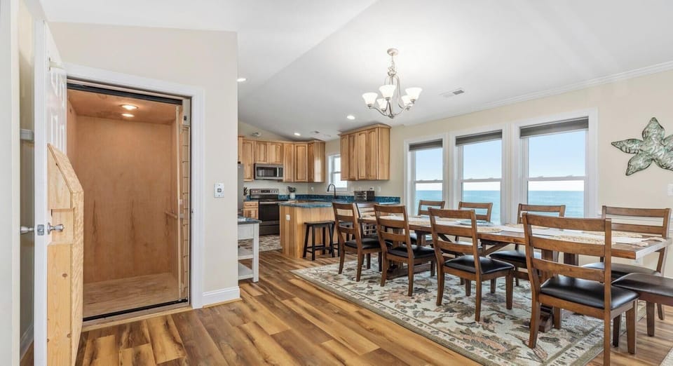 Dining Area and Elevator on Top Floor