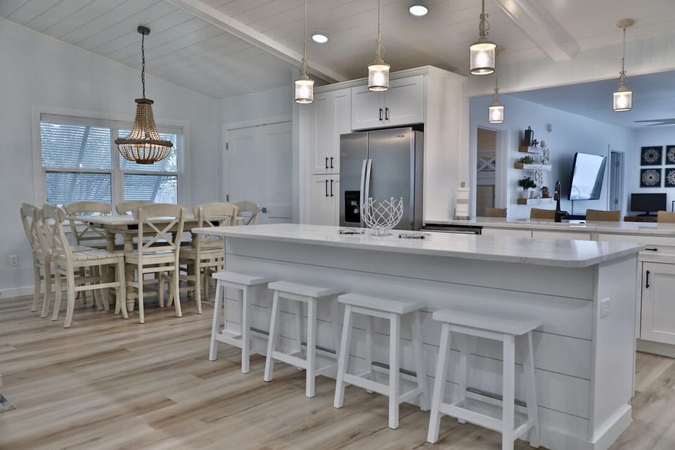 Bar seating.