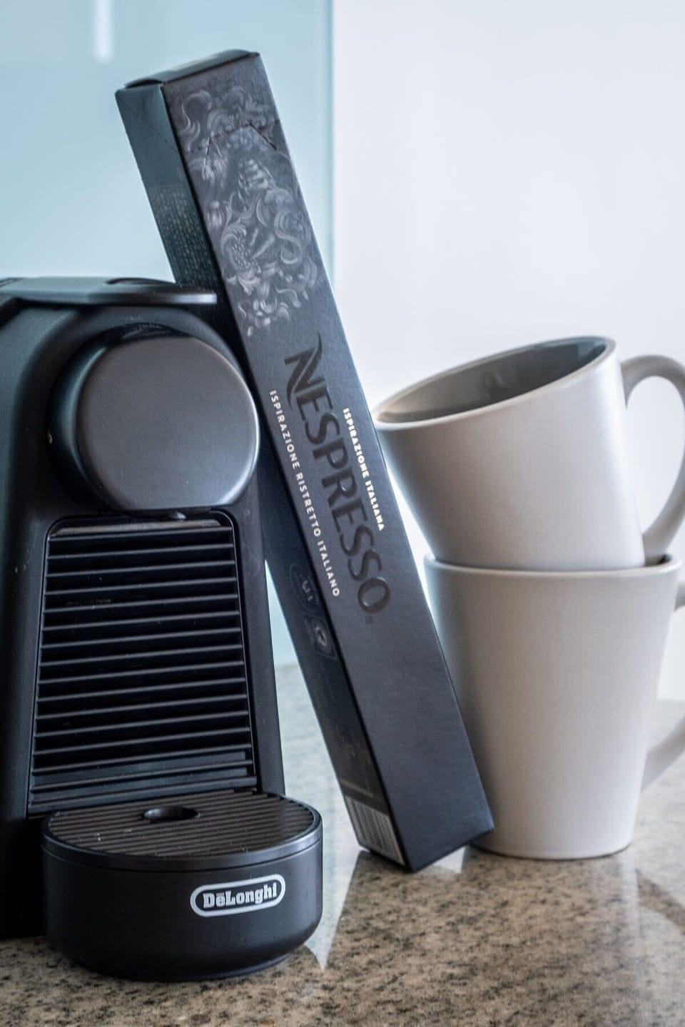 We supply you with a Nespresso machine and coffee pods during your stay.