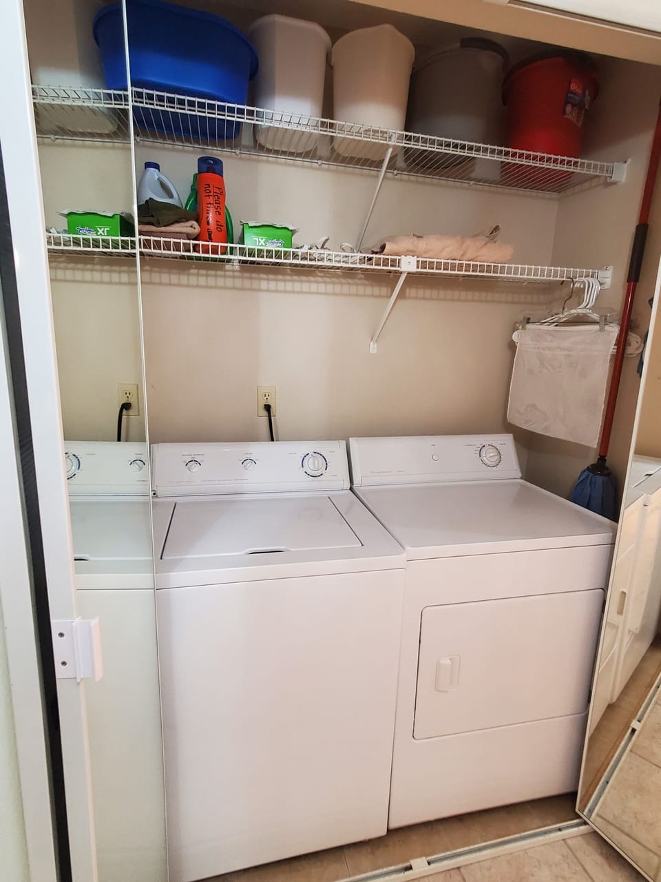 Laundry for guest use