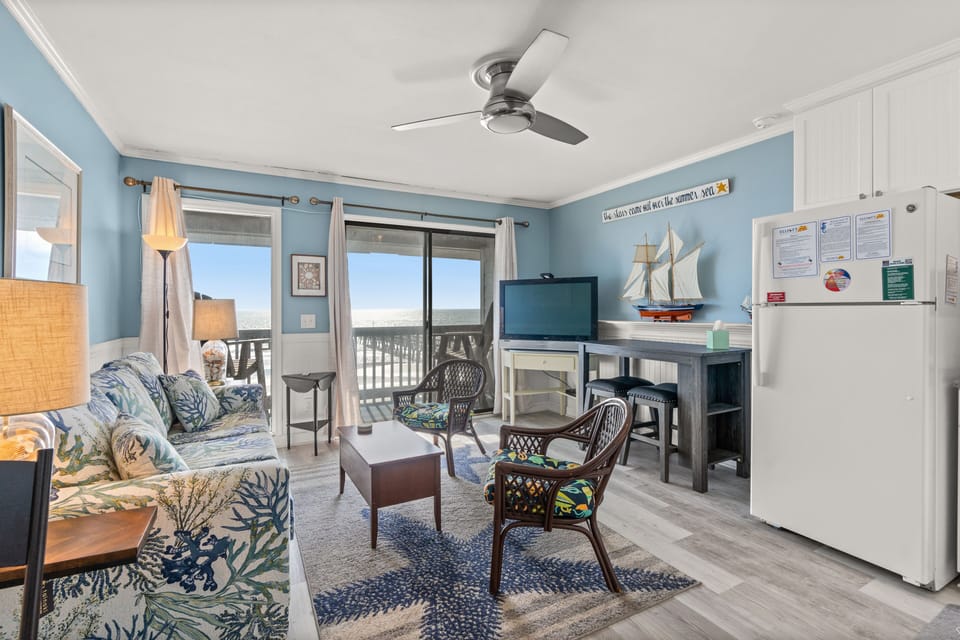 Relax with the comforts of home in this ocean front paradise.