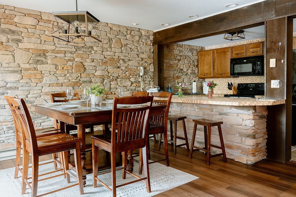 Dining room plus breakfast bar