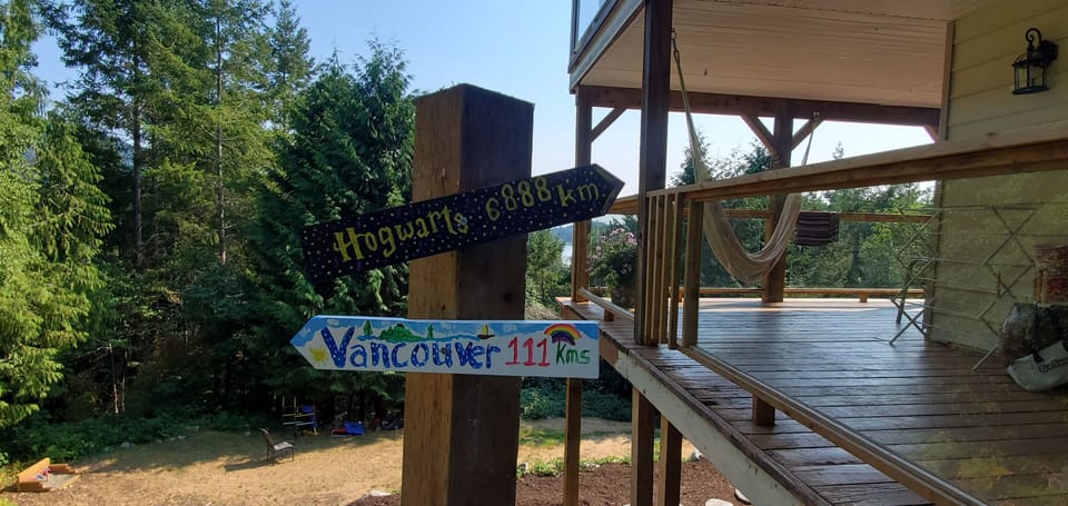create your own sign post marker. We'll attach it before you leave! 