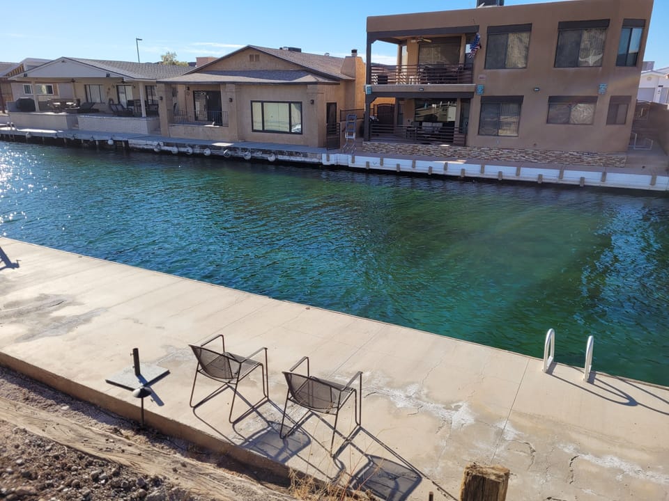 Private 50' Dock (view of houses across canal)