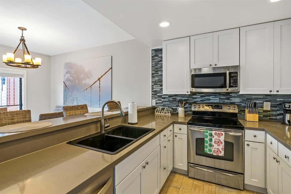 Full kitchen with updated appliances