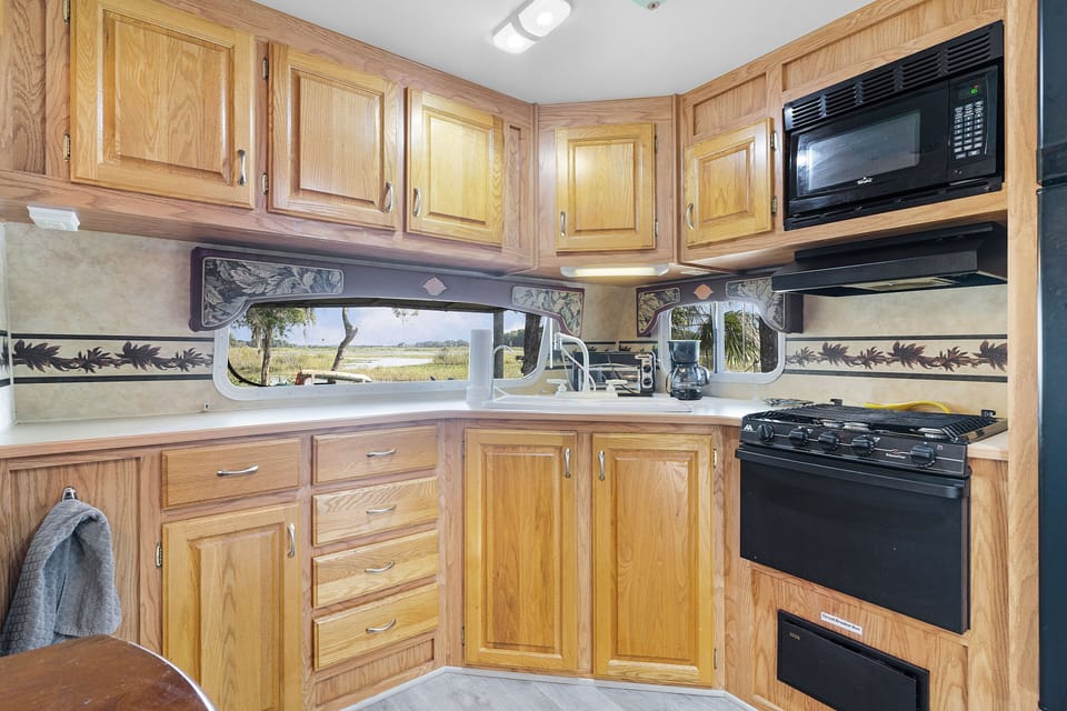 kitchen with a view