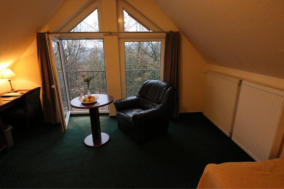 Comfort Single Room | Living area | Flat-screen TV