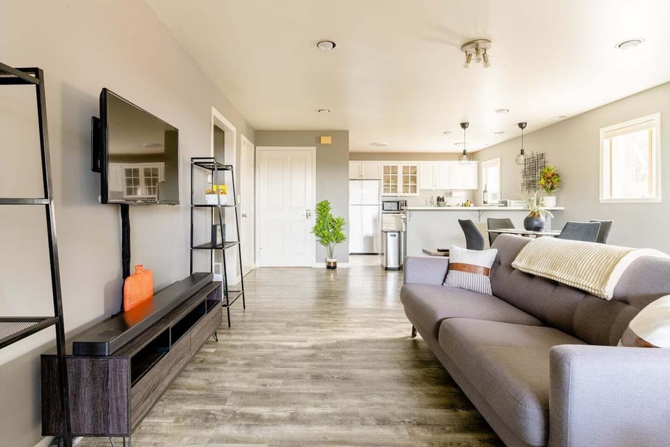 Living room TV, connected to surround sound
