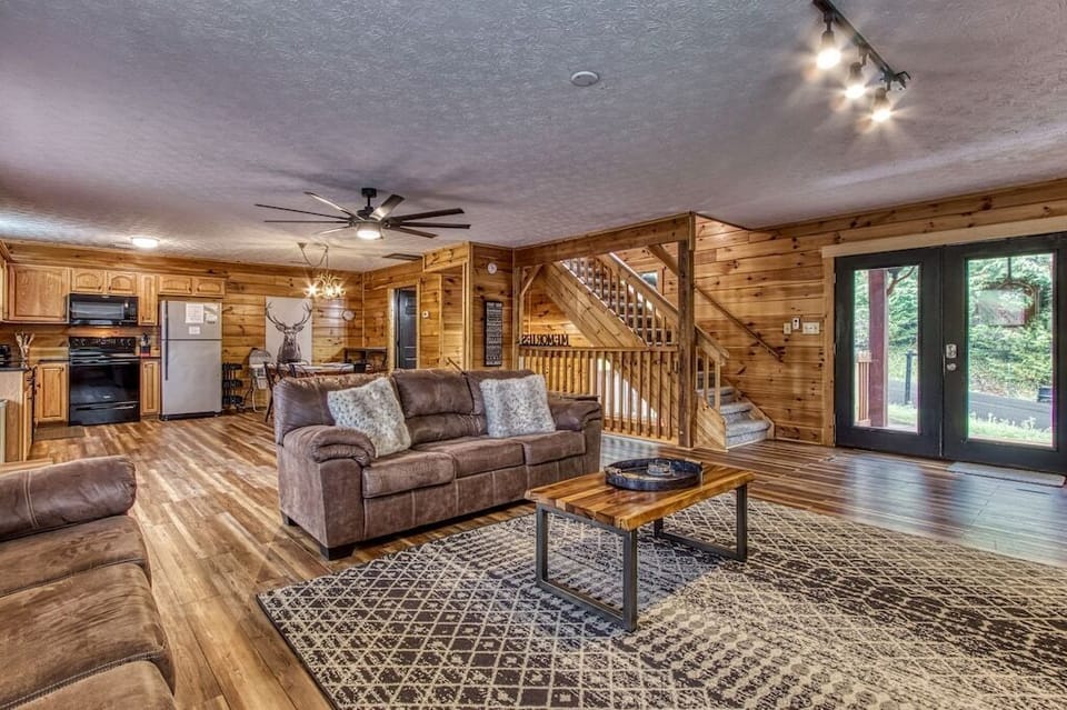 Modern Rustic's cozy living area