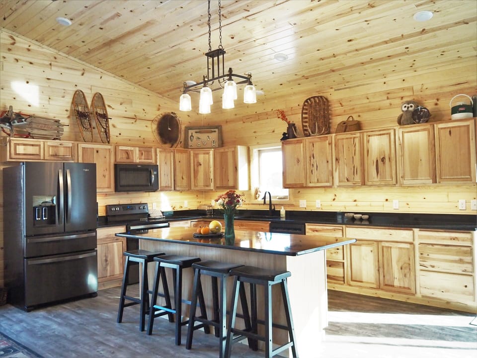 Spacious - open concept kitchen with many amenities.