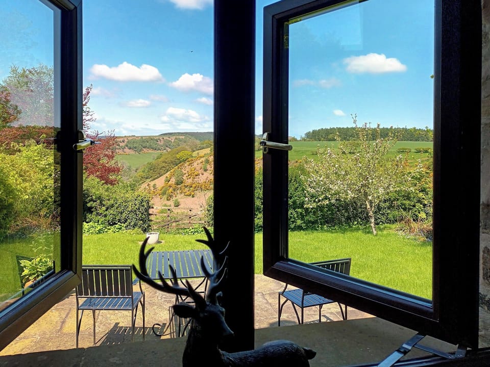Stunning rural view from the double bedroom | Hillcrest Cottage, Broxa near Scarborough