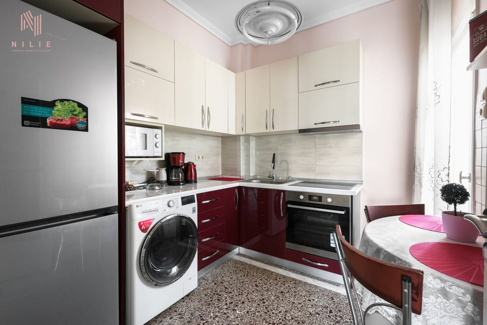 Apartment, 2 Bedrooms, Balcony, Sea View | Private kitchen | Fridge, oven, coffee/tea maker, cookware/dishes/utensils