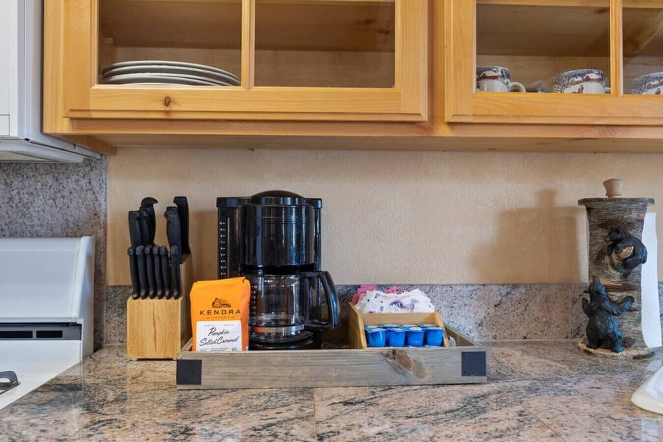Warm up and get ready for a fun day at the Bearadise coffee station.