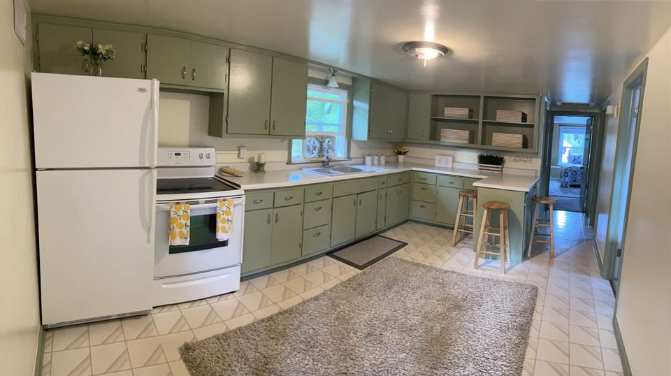 This is the upstairs kitchen. 