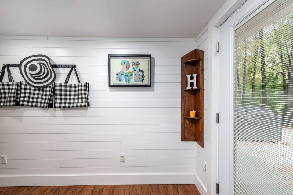 Access hallway to backyard and second family room and laundry
