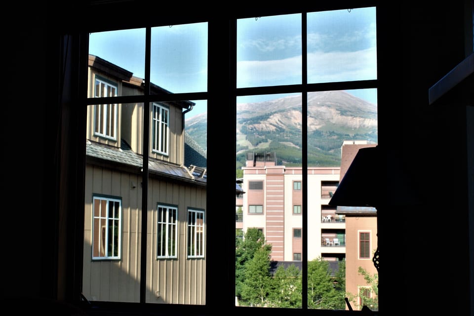View out the living room window