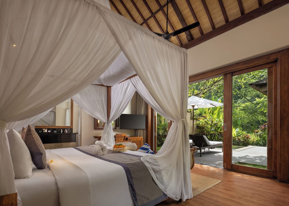 One Bedroom Pool Villa with Valley View | Premium bedding, Select Comfort beds, free minibar items, in-room safe