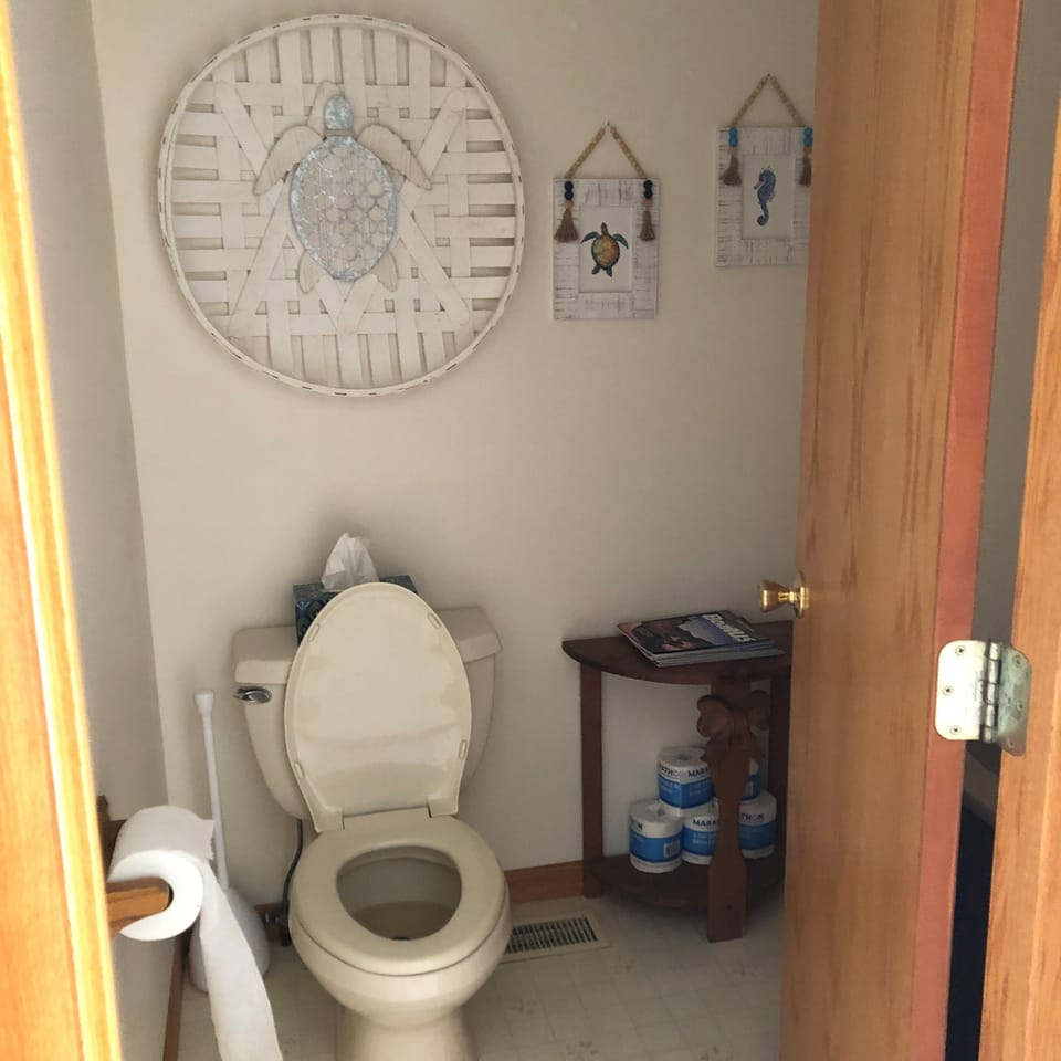 First floor half bath