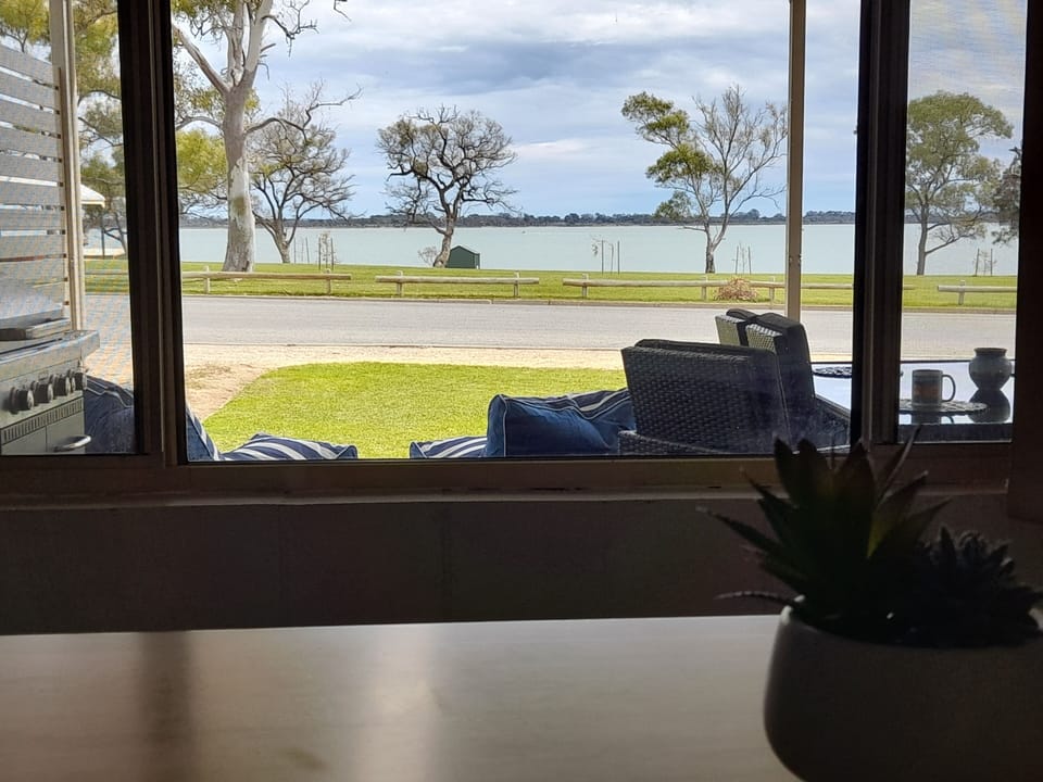 Lake views from the kitchen