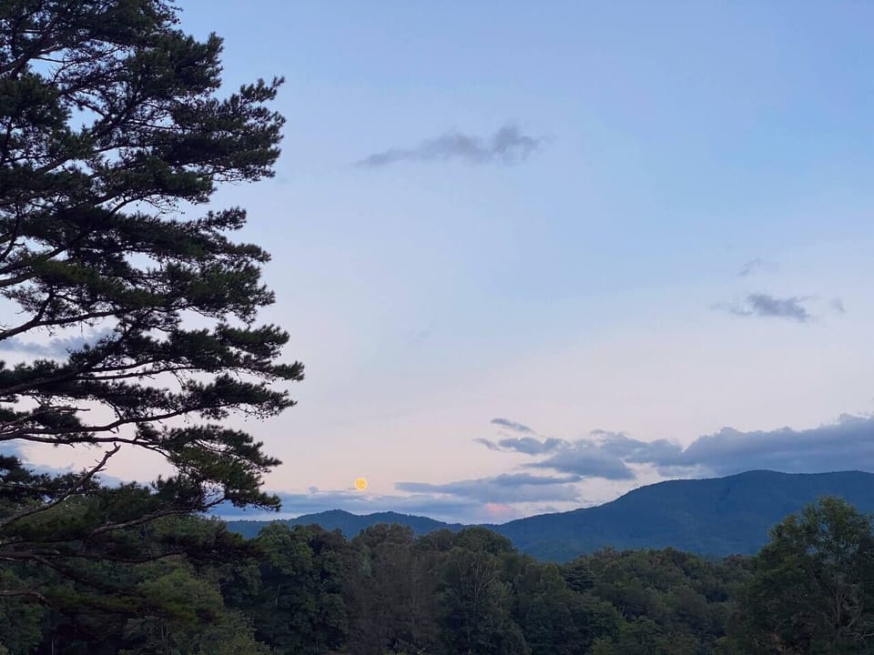 Mountain view from our fire pit ;)