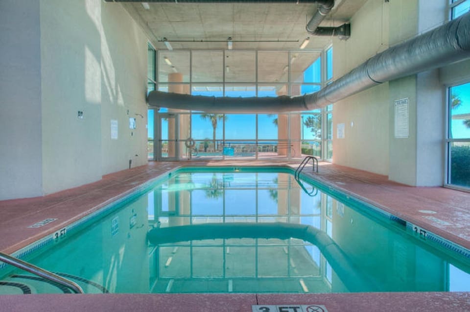 To hot? Cool off in the indoor pool.
