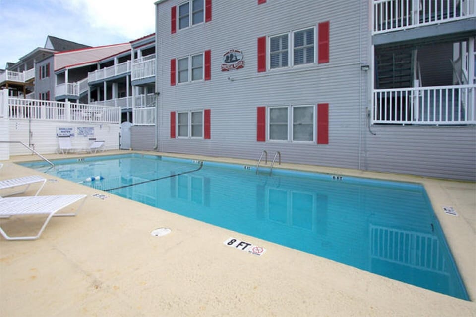 Soak up the rays by this sparkling pool!