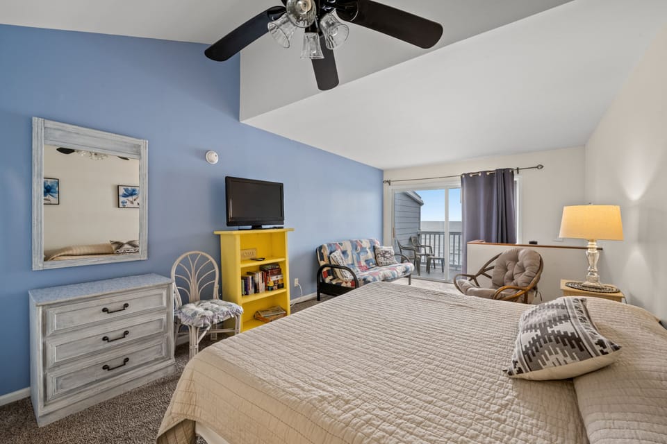 Wake up to the morning sun shining in and plan your day!