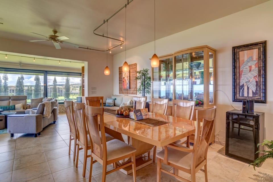 This open-plan dining area blends warmth and whimsy—perfect for toasting to sunsets or morning pancakes    