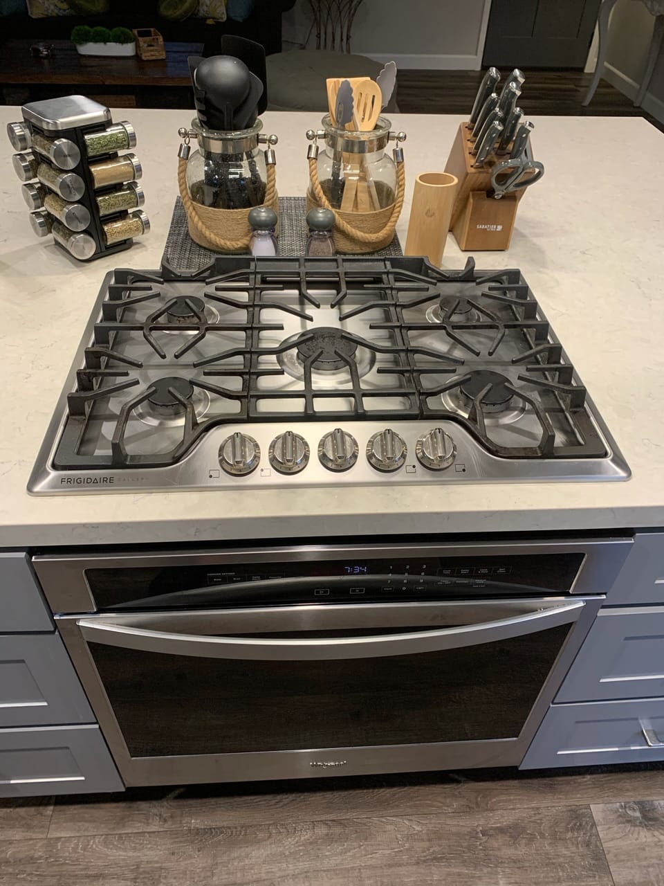 5 burner gas stove
