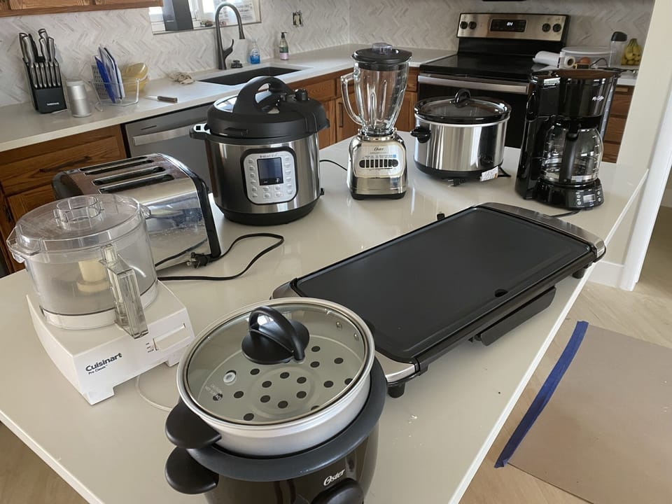Appliances on hand 