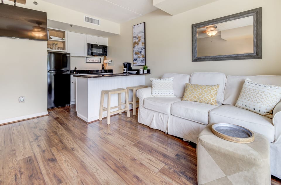 Open Living Room/Kitchen Concept. 