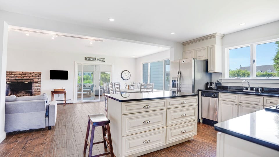 Open concept Living, Dining and Kitchen