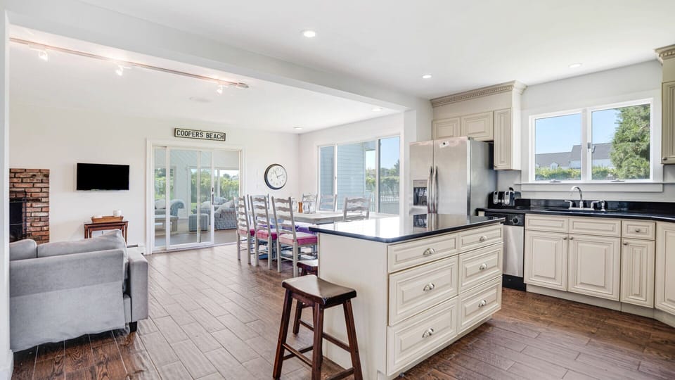 Open concept Living, Dining and Kitchen