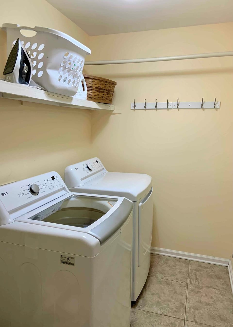 Laundry room with iron 
