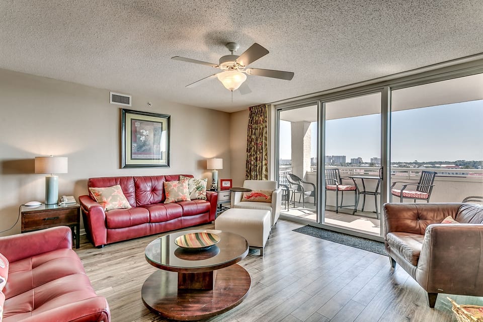 Living room with balcony