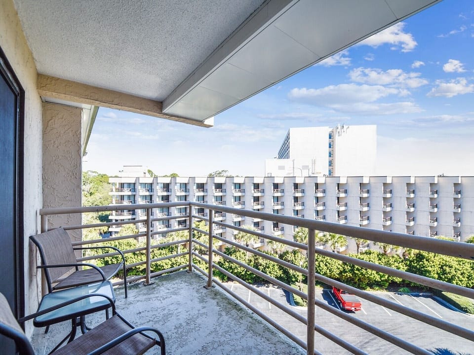 Private Balcony off Guest Bedroom at 1510 Villamare