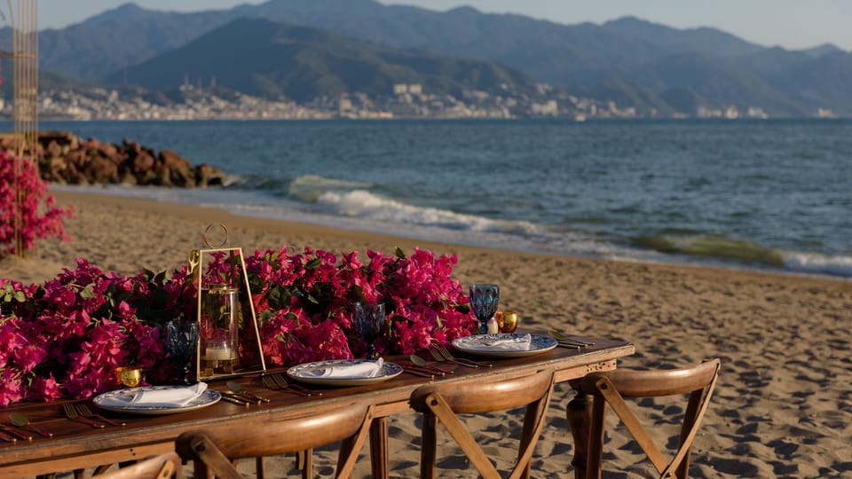 Outdoor wedding area