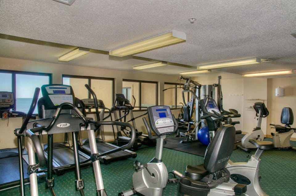 Workouts are easier with an ocean view.